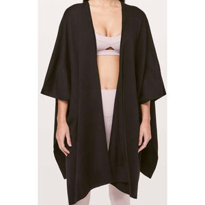 Lululemon | Free To Coast Wrap Sweater | Sz OS | Black | EUC